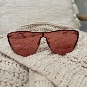 Elizabeth and James Pink & Gold Clear Sunglasses